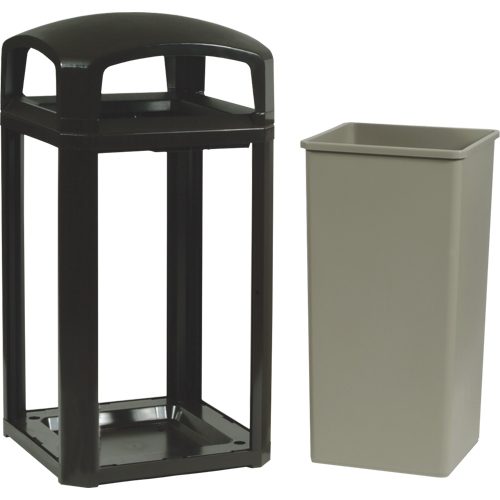 Landmark Series&reg; Classic Container Frame With Rigid Liner, Plastic, 50 US gal. Kelford