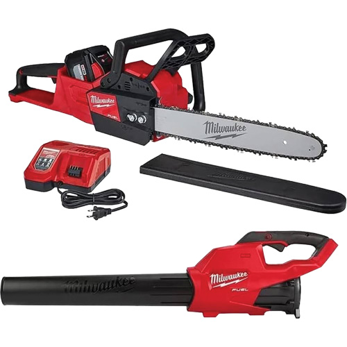 Cordless Chainsaw & Blower Kit, 16", Battery Powered, 18 V Kelford