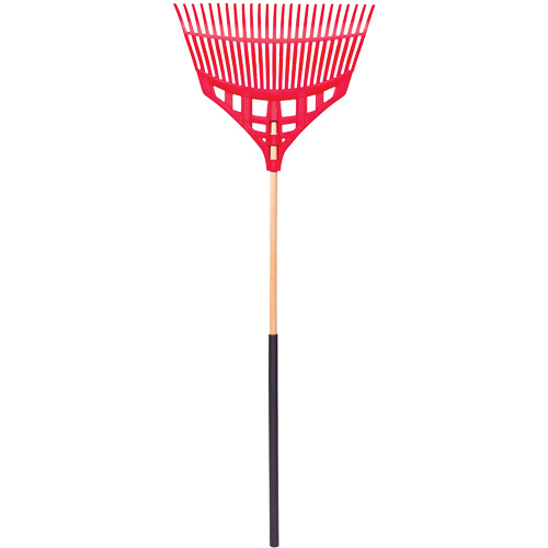 Leaf Rake, 24" Blade, Wood Handle, Plastic Blade Kelford
