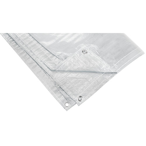 B&acirc;che isol&eacute;e, Poly&eacute;thyl&egrave;ne, Blanc, 20' x 12' x 8 mils Kelford