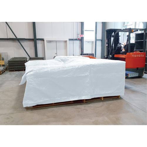 B&acirc;che isol&eacute;e, Poly&eacute;thyl&egrave;ne, Blanc, 20' x 12' x 8 mils Kelford