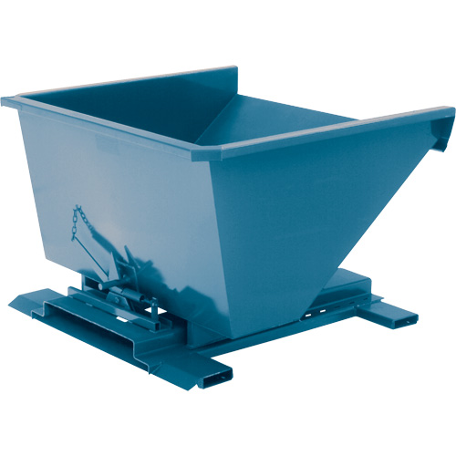 Conteneur autobasculeur, Acier, 3/4 vg³, Bleu Kelford