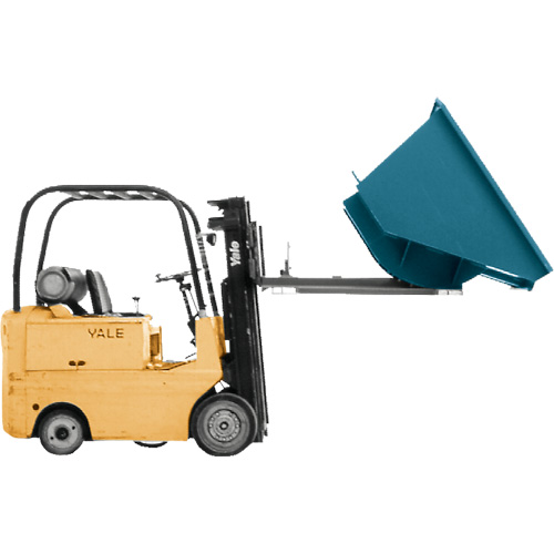 Conteneur autobasculeur, Acier, 3/4 vg³, Bleu Kelford