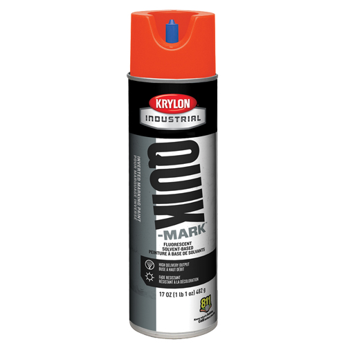 Peinture de marquage industrielle invers&eacute;e &agrave; base de solvant Quik-Mark, 17 oz, Canette a&eacute;rosol Kelford
