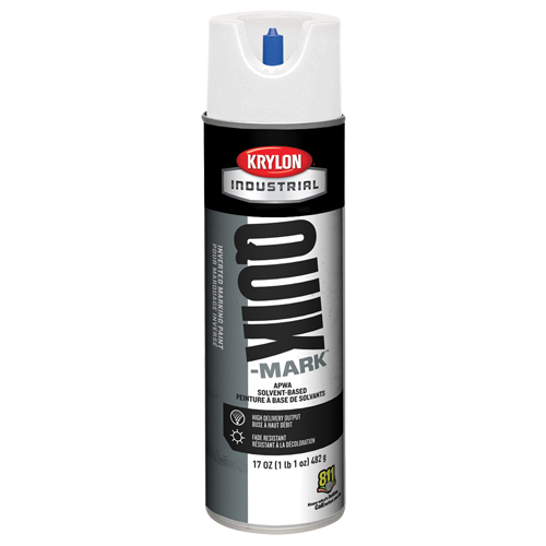 Peinture de marquage industrielle invers&eacute;e &agrave; base de solvant Quik-Mark, 17 oz, Canette a&eacute;rosol Kelford