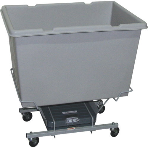 Scale Carts, Polyethylene, 33" L x 23" W x 33" H, 7 cu. ft. Volume, 250 lbs. Capacity Kelford