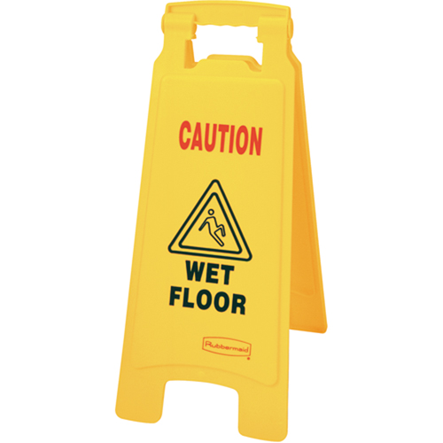 "Wet Floor" Safety Signs, English with Pictogram Kelford