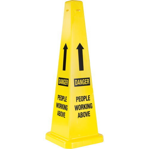 "People Working Above" Traffic Cones, English with Pictogram Kelford