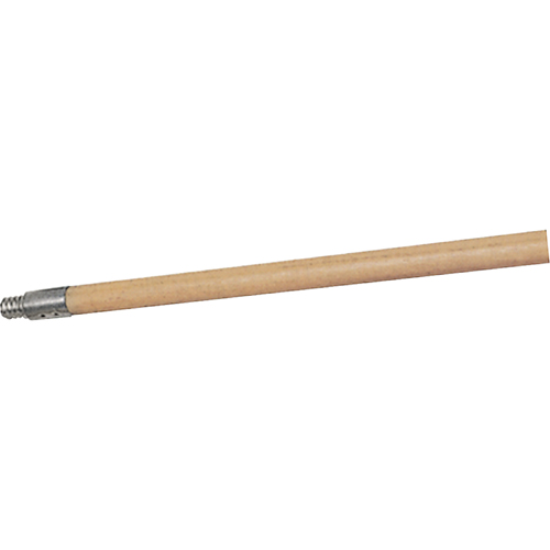 Structural Foam Push Broom Handle, Wood, ACME Threaded Tip, 15/16" Diameter, 60" Length Kelford