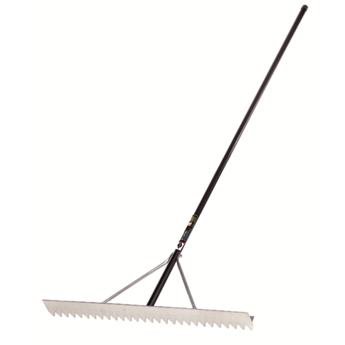 Pro Asphalt Rake, 36" W, Aluminum Blade, 28 Tines Kelford