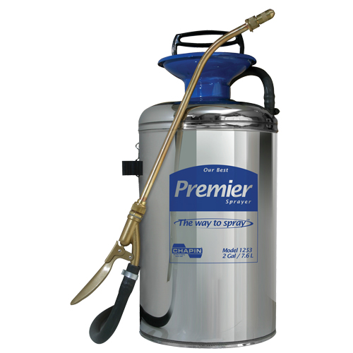 Vaporisateur professionnel s&eacute;rie premi&egrave;re qualit&eacute;, 2 gal. (7,6 L), Acier inoxydable, Lance de 12" Kelford