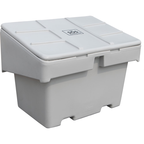 Salt Sand Container SOS, With Hasp, 42" x 29" x 30", 11 cu. Ft., Grey Kelford