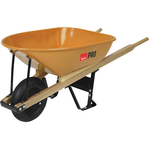Pro Heavy-Duty Wheelbarrow, 6 cu. ft., Steel Tray Kelford