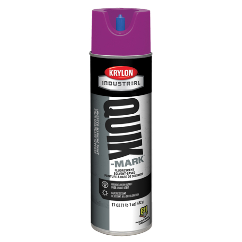 Industrial Quik-Mark Solvent-Based Inverted Marking Paint, 17 oz., Aerosol Can Kelford