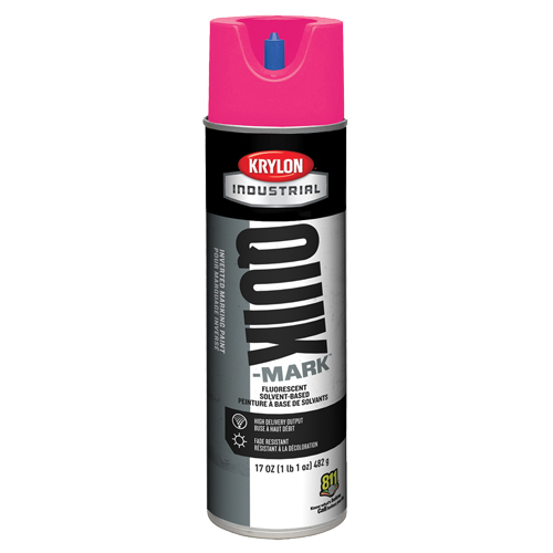Industrial Quik-Mark Solvent-Based Inverted Marking Paint, 17 oz., Aerosol Can Kelford