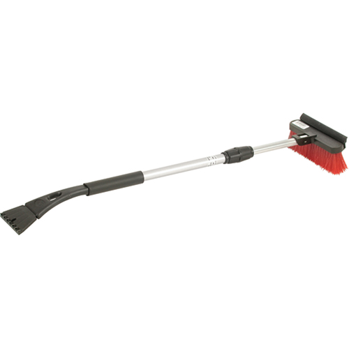 Snow Brooms, Telescopic, Nylon Polyethylene Blade, 36" Long, Red Kelford