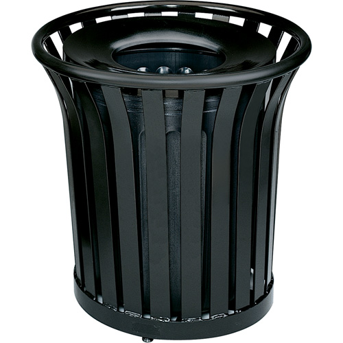 Americana Series Open-Top Waste Receptacle, Steel, 36 US gal. Kelford