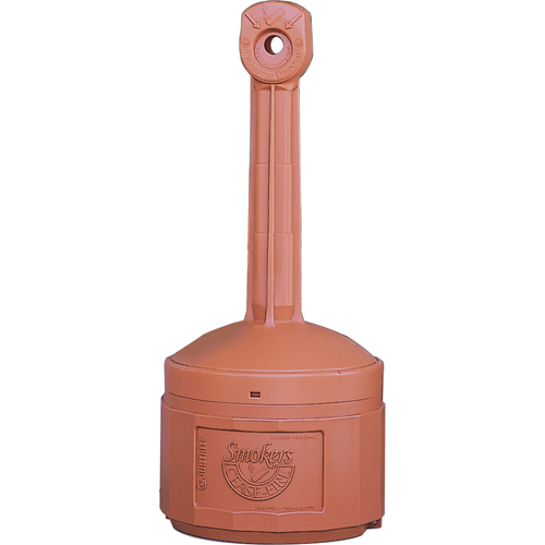 Cendriers Smoker's Cease-Fire, Sur pied, Plastique, Capacit&eacute; 4 gal. US, Hauteur 38-1/2" Kelford
