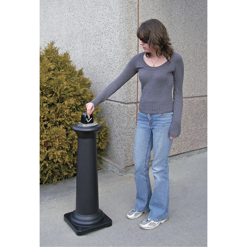 Groundskeeper Tuscan Cigarette Waste Collector, Free-Standing, Metal, 1 US gal. Capacity, 38-1/2" Height Kelford