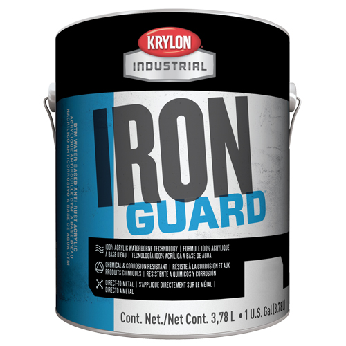 Industrial Iron Guard&reg; Water-Based Enamel, Gallon, Black Kelford