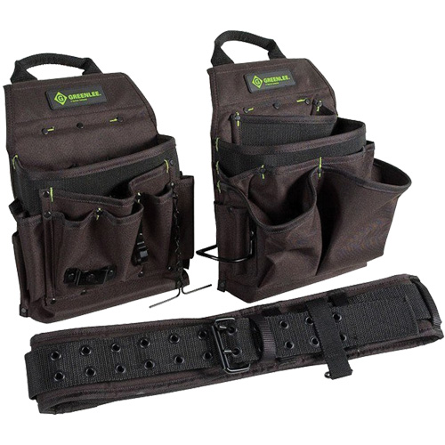 Ceinture porte-outils combin&eacute;e, Polyester, Noir Kelford