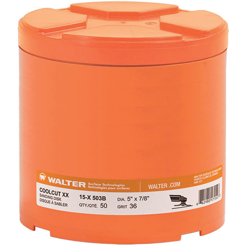 Disque de sablage Coolcut XX, Disque &agrave; sabler Coolcut XX, Oxyde d'aluminium/C&eacute;ramique, 60, 5" Dia x 7/8" Arbre Kelford