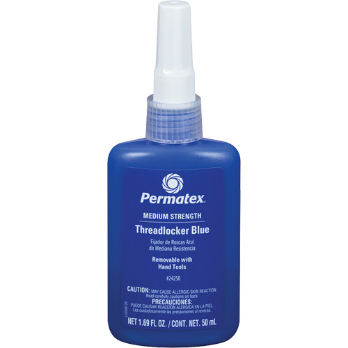 Adh&eacute;sif frein-filet &agrave; adh&eacute;rence amovible, Bleu, Moyen, 50 ml, Bouteille Kelford
