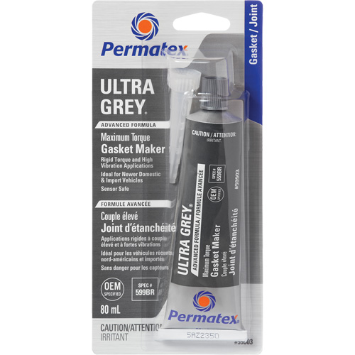 Compos&eacute; &agrave; joints Ultra Grey, Tube, 80 ml, -54°C - 260°C/-65°F - 500°F Kelford