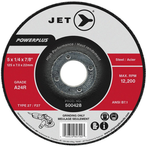 POWERPLUS&reg; Grinding Wheel, 6" x 1/4", 7/8" Arbor, Type 27 Kelford