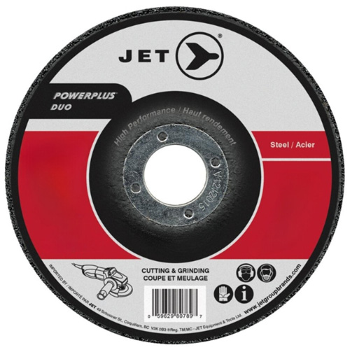 A24R POWERPLUS Grinding Wheel, 9" x 1/4", 7/8" Arbor, Type 27 Kelford