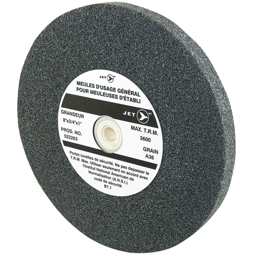 Bench Grinding Wheel, 8" x 3/4", 1" Arbor Kelford