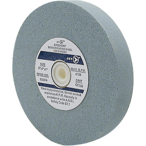 Bench Grinding Wheel, 8" x 1", 1" Arbor, Silicon Carbide Kelford