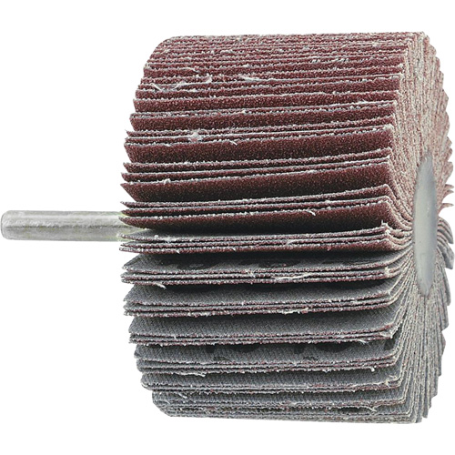 Disque &agrave; lamelles mont&eacute; sur mandrin, Grain A60, 2-1/2" x 1" x 1/4" Kelford