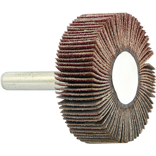 Shaft Mounted Flapwheel, 80 Grit, 1-1/2" x 1/2" x 1/4" Kelford