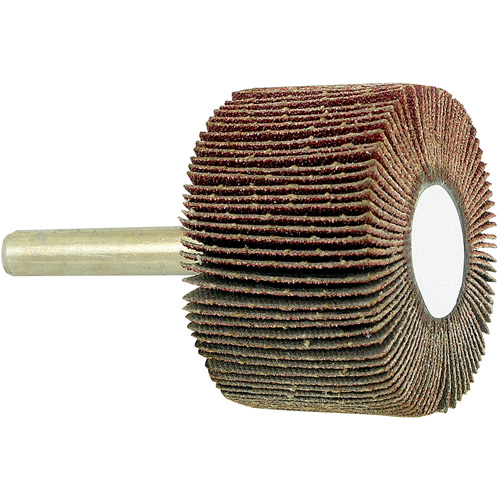 Disque &agrave; lamelles mont&eacute; sur mandrin, Grain 80, 1-1/2" x 1" x 1/4" Kelford