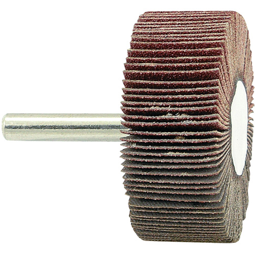 Disque &agrave; lamelles mont&eacute; sur mandrin, Grain 80, 2" x 3/4" x 1/4" Kelford