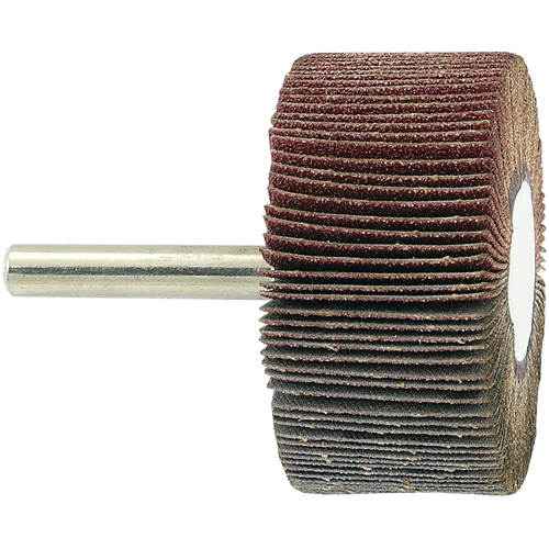 Shaft Mounted Flapwheel, 80 Grit, 2" x 1" x 1/4" Kelford