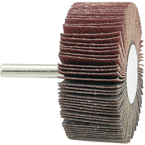 Disque &agrave; lamelles mont&eacute;, Grain 80, 2-1/2" x 1" x 1/4" Kelford