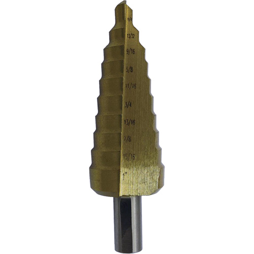 Foret &eacute;tag&eacute; M35 de premi&egrave;re qualit&eacute; JET-KUT Super, 3/16" - 1/2", Incr&eacute;ments de 1/16", Acier rapide Kelford