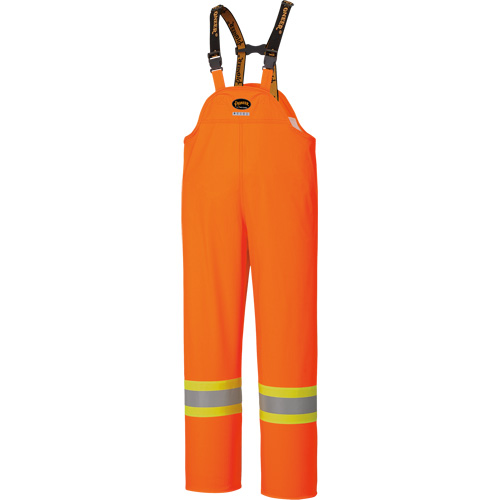 5893 High Visibility Flame Resistant Waterproof Bib Pants, Large, High Visibility Orange Kelford
