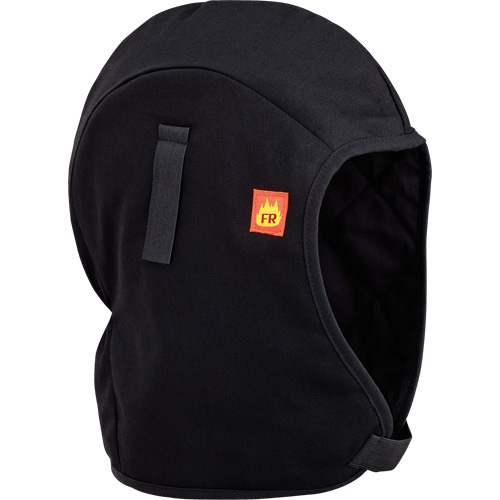 564A Flame Resistant Quilted Hardhat Liner, Black, Cotton Kelford