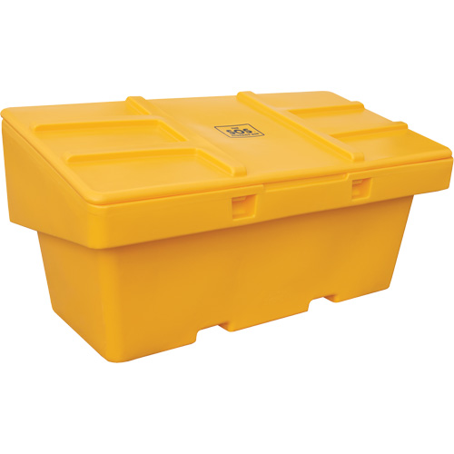 Salt Sand Container SOS, With Hasp, 72" x 36" x 36", 36 cu. Ft., Yellow Kelford