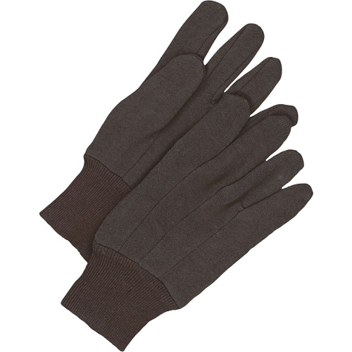 Gants en jersey classiques, Taille unique, Brun, Non doubl&eacute;, Poignet en tricot Kelford