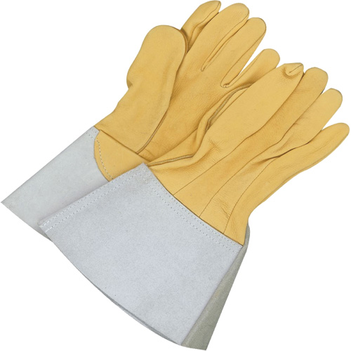 Gander Brand Reverse Grain TIG Welder Gloves, Grain Deerskin, Size 10 Kelford