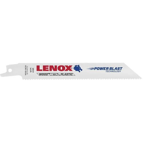 General Purpose Reciprocating Saw Blades, Bi-Metal, 10 TPI, 8" L x 3/4" W Kelford