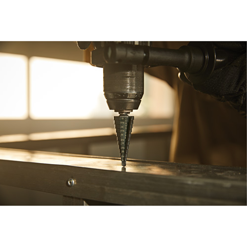 #8 Step Drill Bit, 3/16" - 7/8" , High Speed Steel Kelford