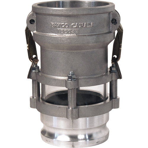 Cam & Groove In-Line Sight Glass Coupler x Adapter Kelford