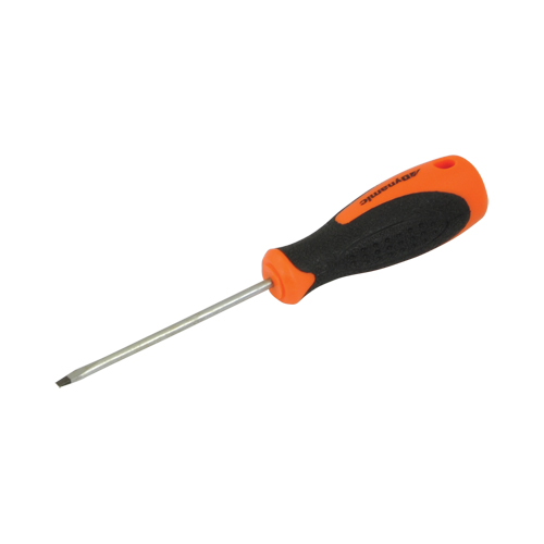 Slotted Screwdriver, 1/8" Tip, Round, 6" L, Cushion Grip Handle Kelford