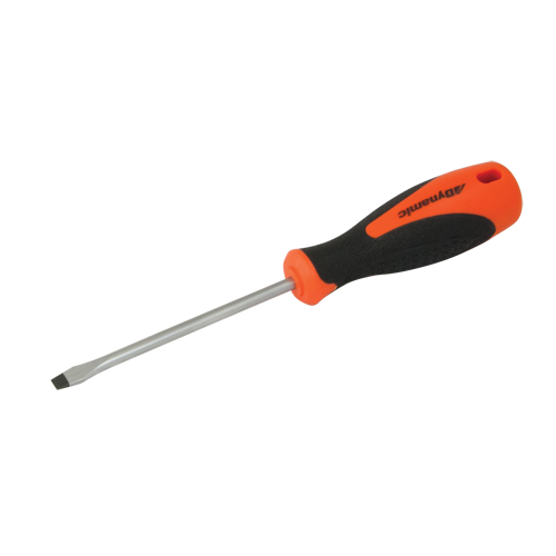 Slotted Screwdriver, 3/16" Tip, Round, 8" L, Cushion Grip Handle Kelford