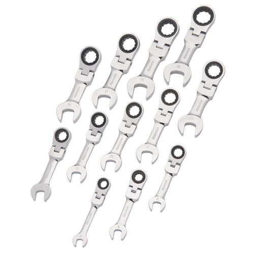 Stubby Wrench Set, Combination, 12 Pieces, Metric Kelford